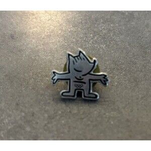 Olympic Silver Lapel Pin Cobi Sheepdog Mascot 1992 Barcelona, Spain